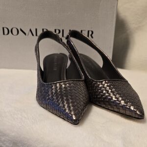 Donald J. Pliner  Woven Slingback Heels